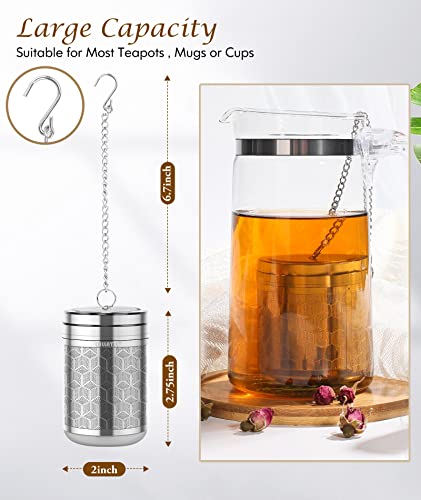 1 Pack Large Tea Infuser 304 Steel Fine Mesh for Teapots & Mugs (Large-Cube / 1 Pack)