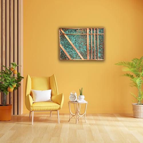 Handmade Copper Wall Art for Home (patina of modern / 13.7 x 19.7 in (Rectangular))