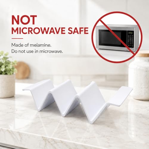 Melamine Taco Holder Stands (Set of 2 / White)