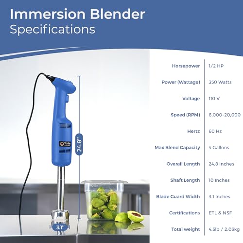 TK Commercial Immersion Blender 350W Light Duty for Restaurants