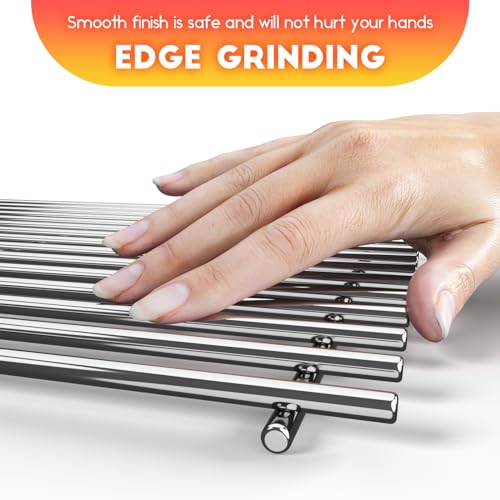 19.5" x 25.8'' Stainless Steel Cooking Grill Grates for Weber (19.5''D x 25.5''W)