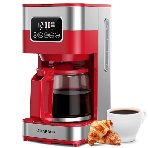 10 Cup Programmable Coffee Maker (Red)