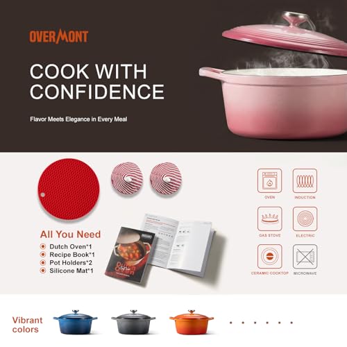 Enameled Cast Iron Dutch Oven (5.5 Quart / Ballet Pink)
