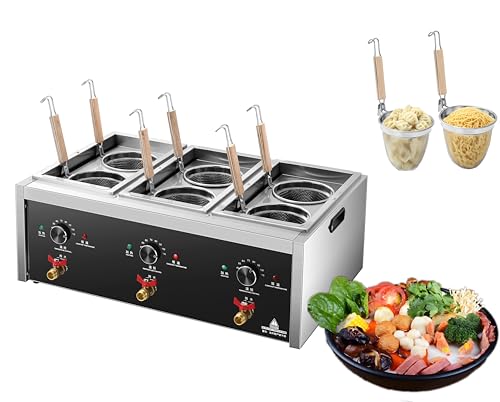 Commercial Pasta Cooker (6 Strainers)