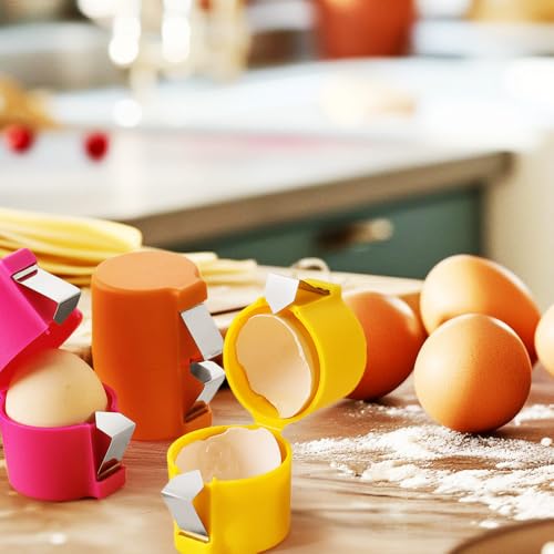 Stainless Steel Egg Shell Opener (Pink)