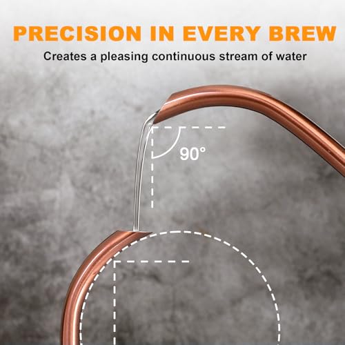 Electric Gooseneck Kettle with Thermometer (COPPER)