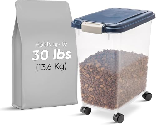 Dog Food Storage Container (30 lbs / Navy)