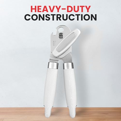 Heavy Duty Stainless Steel Can Opener Manual with Large Bottle Opener