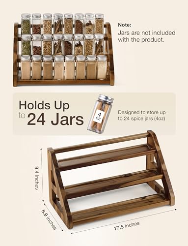 Acacia Wood Spice Rack