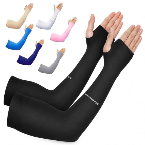 Tattoo Cover Up Arm Sleeves for Men & Women (Black-palm)