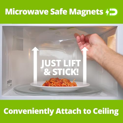 Magnetic Microwave Splatter Cover for Food (Green)
