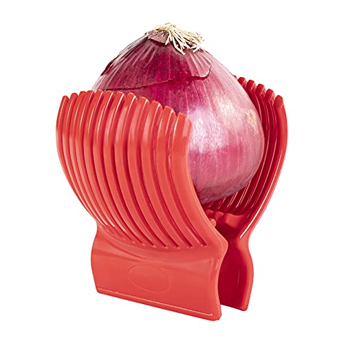 Tomato Slicer Holder Tool Cutting Guide Onion Potato Pepper Prep (Tomato Holder)