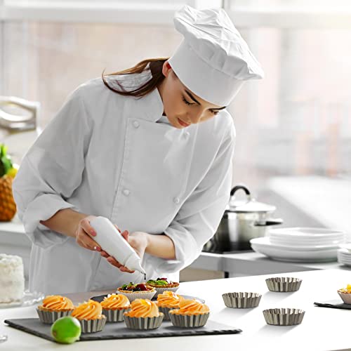 32 Pcs 4 Inch Tart Pans Nonstick (Gold / 4 Inch)