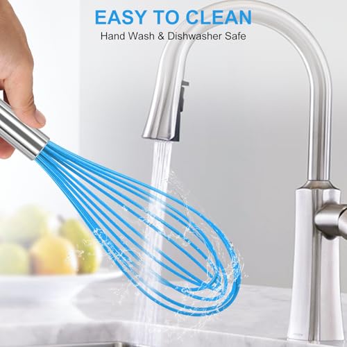 3 Pack Stainless Steel Whisk Set (Blue / 3 Piece)