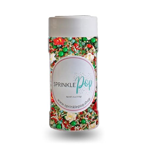 Vintage Christmas Sprinkle Mix (Green, White, Red)