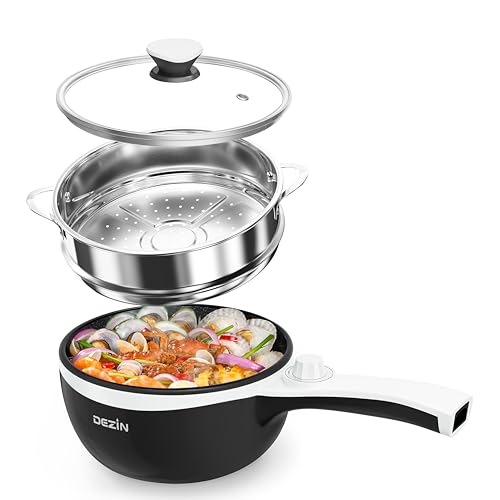 Hot Pot Electric with Steamer (1.5 L (With Steamer) / Black 2)