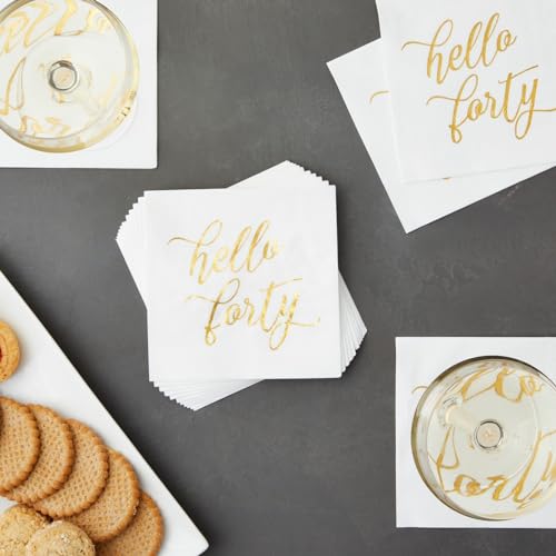 40th Birthday Napkins (50 Pack)