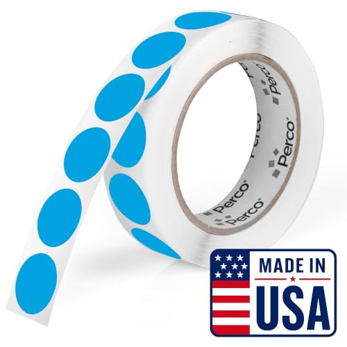 Light Blue Round Circle Dot Sticker 1 (Blue - Light / 1 Inch)