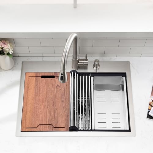 26 inch Drop in Kitchen Sink (26"L x 19"W x 10"D / Stainless Steel （26*19 ）)