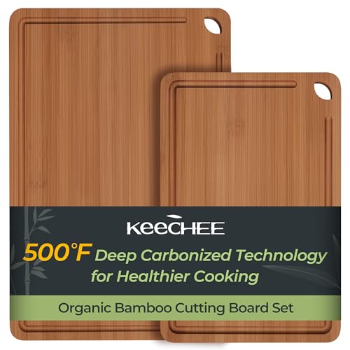 Butcher Block 2 (2-Piece / Carbonized Bamboo (Brown))