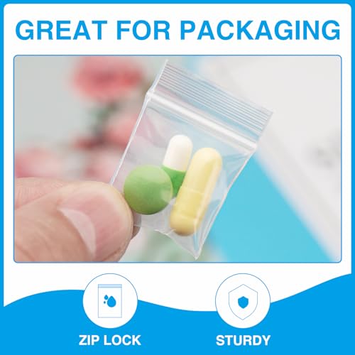 200Pcs 2" x 2" Plastic Zip Bags (200 Count)