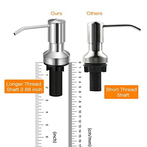 Sink Soap Dispenser for Kitchen Sink (Brushed Nickel)
