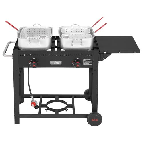 Outdoor Propane Deep Fryer with Movable Cart (36 qt)