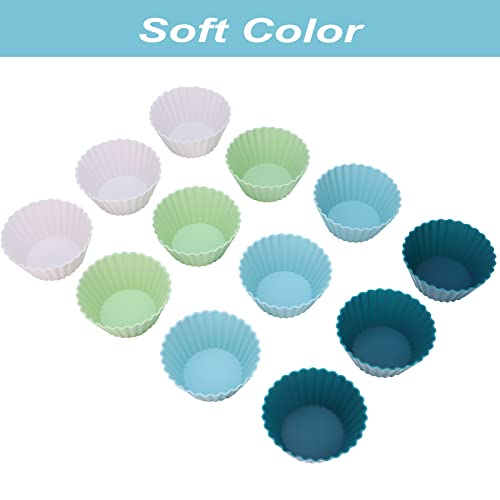 Large Silicone Baking Muffin Cups (Neutral Colors / Large)