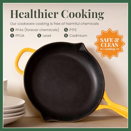 Enameled Cast Iron Skillet