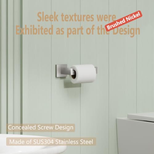 Toilet Paper Roll Holder Brushed Nickel Toilet Paper Holder Stainless Steel for Kitchen Bathroom Dispenser Wall Mounted