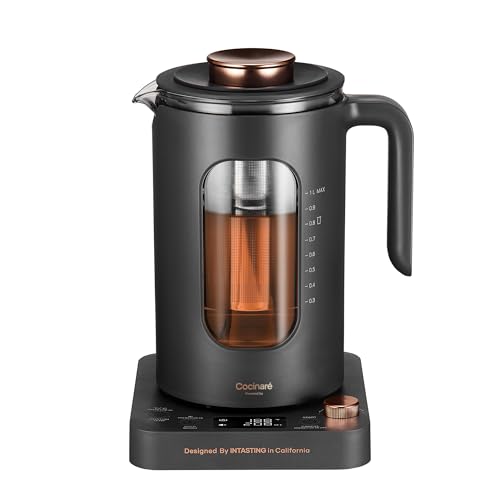 Electric Tea Kettle with Infuser (Dark Gray)