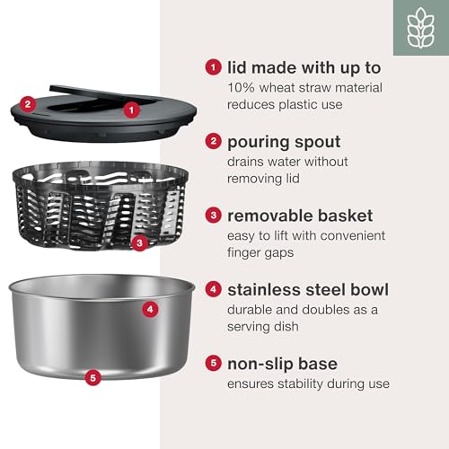 Swift Dry Stainless Steel Salad Spinner (New Stainless Steel Swift Dry / Large)