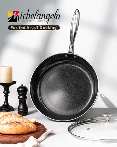 12 Inch Nonstick Frying Pan with Lid (Black / 12 inch)