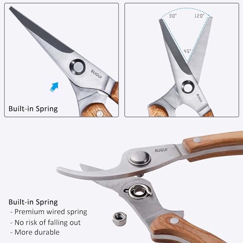 Wood Handle Garden Shears (8"WoodHandleShears(E011))