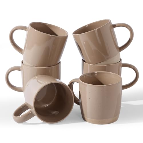 Milkyway Coffee Mugs of 6 (Milkyway-Cinnamon Brown / 6 Count (Pack of 1))