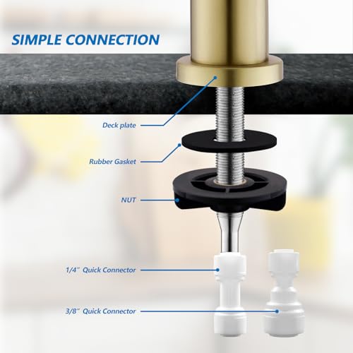 Drinking Water Faucet for RO System (Gold)