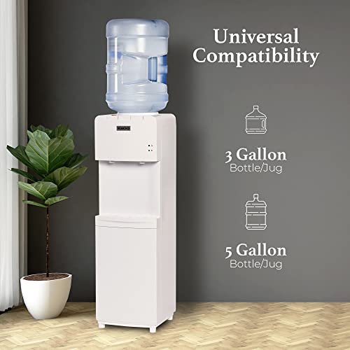 Top Loading Water Cooler with Removable Drip Tray & Energy (White / Top Load)