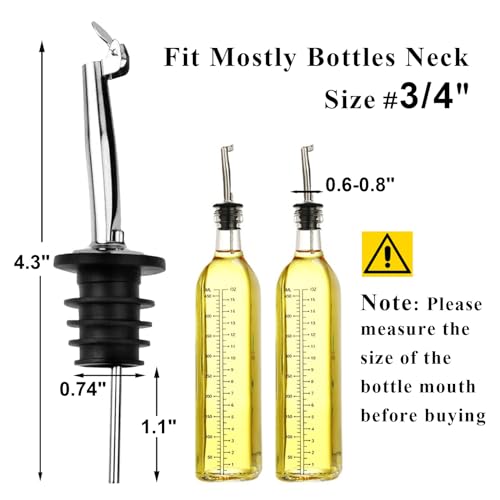 12 Pack Oil Pourers with Flip Top (Pourers - Flip Top-Zidong)