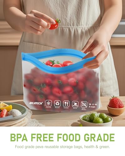 Reusable Freezer Bags Gallon Size (Grey)