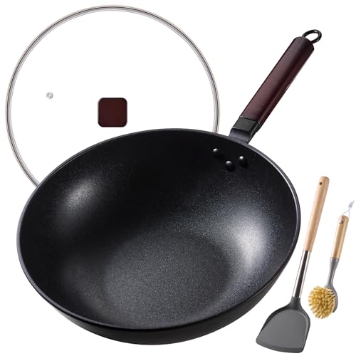Carbon Steel Wok (Transparent/Black)