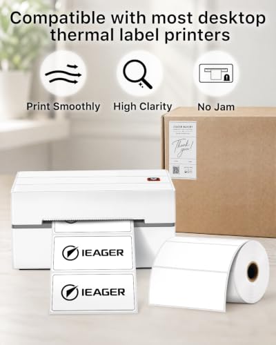 4x2 Inch Thermal Labels (4"x2" / White)