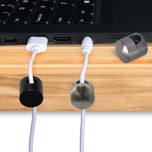 3 Sets Charger Holders for Cords (3 Sets / Matte Black, Black, Antique Copper)
