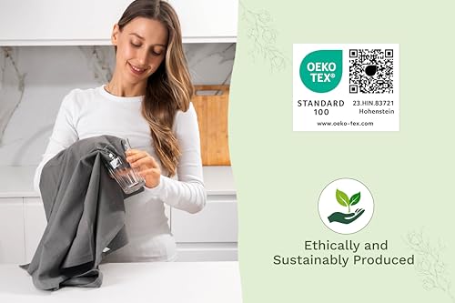Gray Flour Sack Tea Towels (Gray)