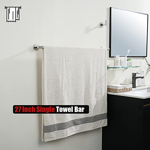 Chrome Bath Towel Bar (Chrome / 30.15 Inch)