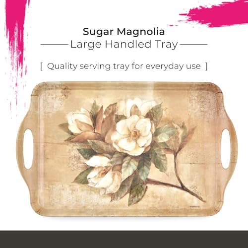 Sugar Magnolia Large Melamine Tray (18.9" x 11.6" / Sugar Magnolia)