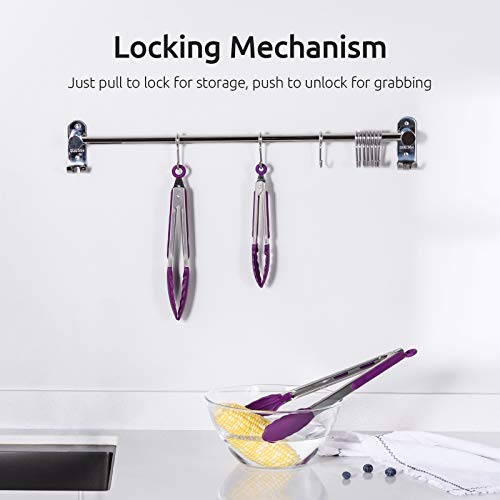 Kitchen Tongs for Cooking ((05) Purple)