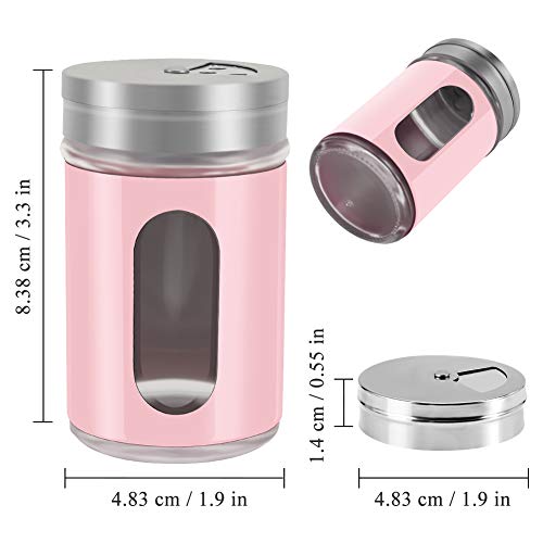 2pcs Salt and Pepper Shakers (Pink)
