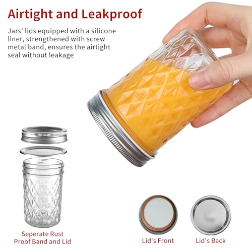 22oz 650ml Glass Mason Jars 6 Pack (22oz)