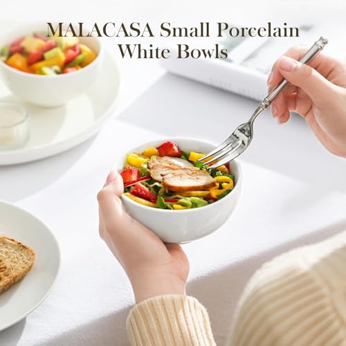 10 Oz Small Ceramic Bowls Set of 8 (White / 10OZ (8PCS ))