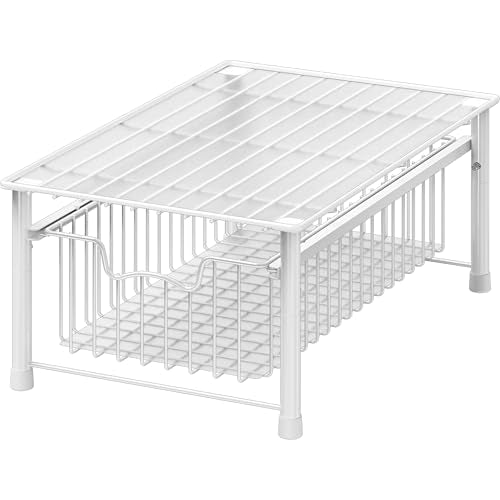 Stackable Basket Drawer (1-tier / White)
